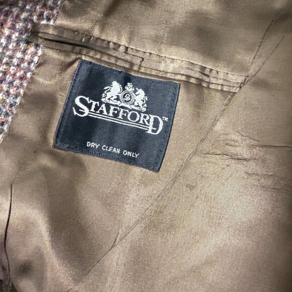 Harris Tweed Blazer Mens Brown Beige Pure Scottish Wool Herringbone Tweed - Picture 13 of 13